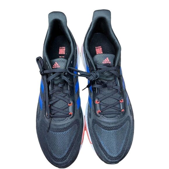 adidas Supernova + Running Shoe in Core Black/Blue Rush/Turbo NWOT Size 10 1/2 - Picture 3 of 9